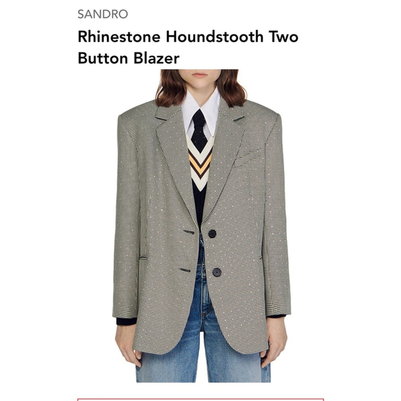 Sandro rhinestone blazer New w tags 38 - Picture 1 of 13